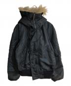 ALPHAアルファ）の古着「N-2Bフライトジャケット」｜ネイビー