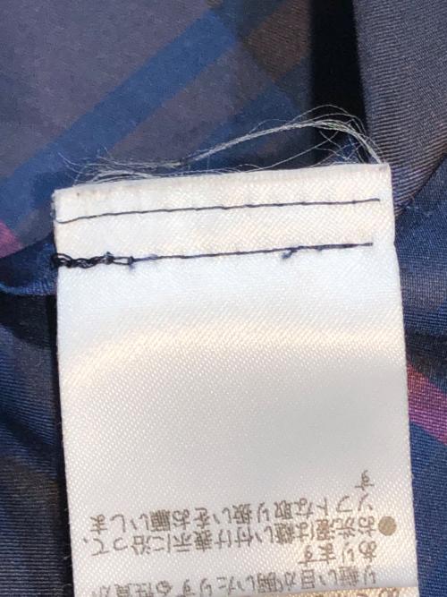 TOMORROW LAND collection（トゥモローランドコレクション）TOMORROW LAND collection (トゥモローランドコレクション) ポリエステルシルクタフタチェック マキシスカート ネイビー サイズ:Mの古着・服飾アイテム