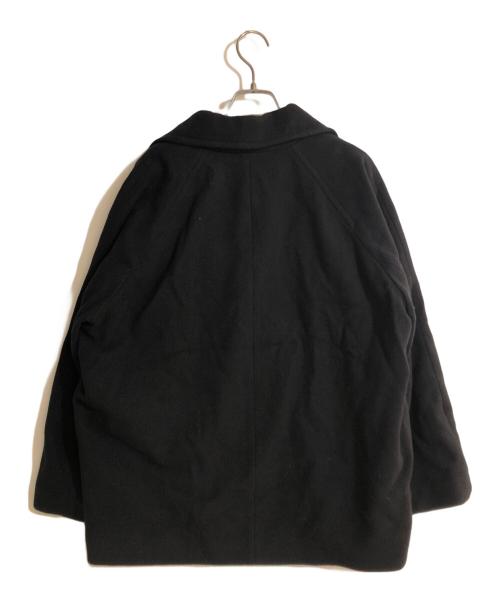 JOURNAL STANDARD relume（ジャーナルスタンダード レリューム）JOURNAL STANDARD relume (ジャーナルスタンダード レリューム) 尾州ウールショートPコート ブラック サイズ:S 未使用品の古着・服飾アイテム