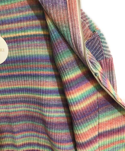 AKIKOAOKI（アキコアオキ）akikoaoki (アキコアオキ) Nostalgic cowichan マルチカラー サイズ:FREE 未使用品の古着・服飾アイテム