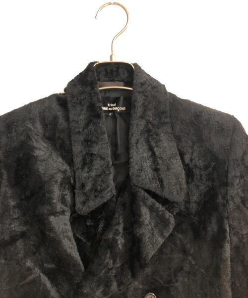tricot COMME des GARCONS（トリココムデギャルソン）tricot COMME des GARCONS (トリココムデギャルソン) ベルベットショートジャケット ブラック サイズ:Sの古着・服飾アイテム