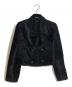 tricot COMME des GARCONS（トリココムデギャルソン）の古着「ベルベットショートジャケット」｜ブラック