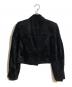 tricot COMME des GARCONS (トリココムデギャルソン) ベルベットショートジャケット ブラック サイズ:S：8000円