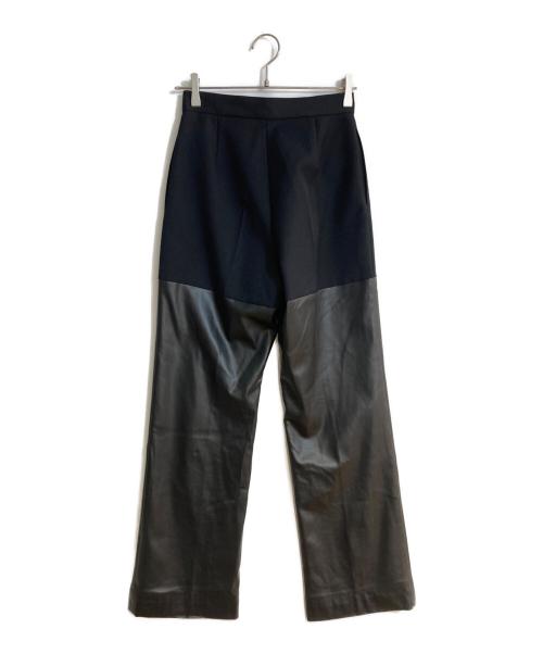 RIM.ARK（リムアーク）RIM.ARK (リムアーク) 2fabric changed PT/ファブリックチェインジドパンツ ブラック サイズ:36の古着・服飾アイテム