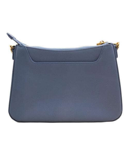 COCOCELUX GOLD（ココセリュックスゴールド）COCOCELUX GOLD (ココセリュックスゴールド) ハーフムーンサフィアーノ2WAYバッグ スカイブルーの古着・服飾アイテム