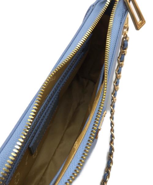 COCOCELUX GOLD（ココセリュックスゴールド）COCOCELUX GOLD (ココセリュックスゴールド) ハーフムーンサフィアーノ2WAYバッグ スカイブルーの古着・服飾アイテム