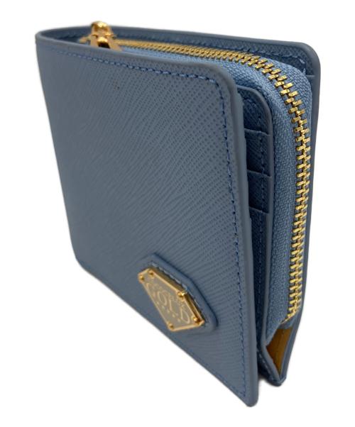 COCOCELUX GOLD（ココセリュックスゴールド）COCOCELUX GOLD (ココセリュックスゴールド) 2つ折り財布 スカイブルーの古着・服飾アイテム