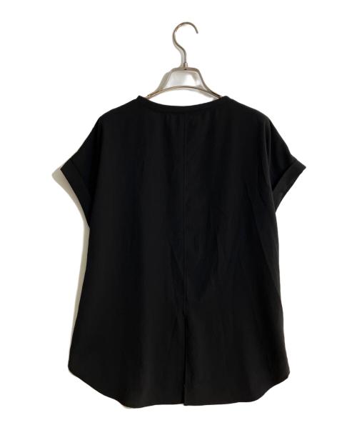 BEARDSLEY（ビアズリー）BEARDSLEY (ビアズリー) ストレッチジョーゼットブラウス ブラック サイズ:FREEの古着・服飾アイテム