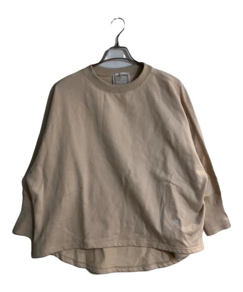 BEARDSLEY（ビアズリー）BEARDSLEY (ビアズリー) BA刺繍入りドルマントレーナー ベージュ サイズ:FREEの古着・服飾アイテム