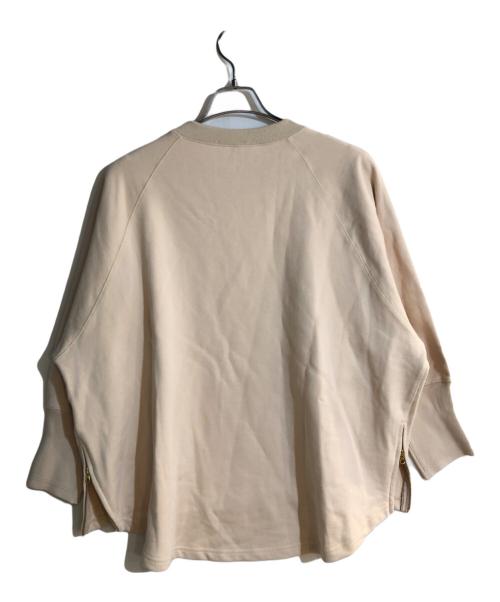 BEARDSLEY（ビアズリー）BEARDSLEY (ビアズリー) BA刺繍入りドルマントレーナー ベージュ サイズ:FREEの古着・服飾アイテム