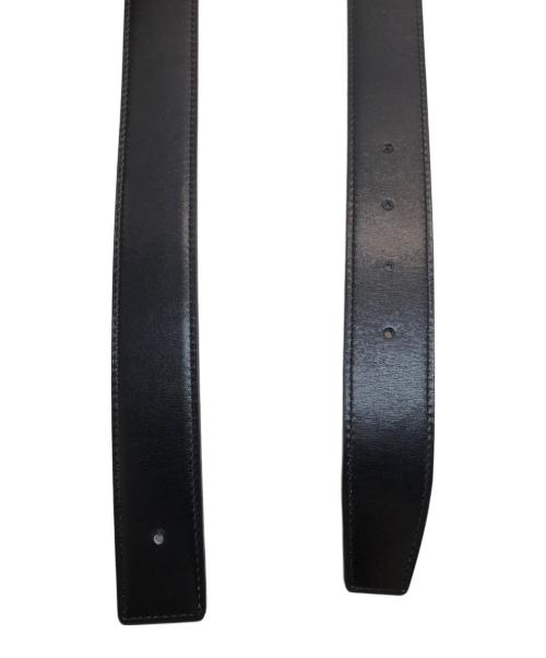 HERMES（エルメス）HERMES (エルメス) レザーベルト ブラック×ブラウンの古着・服飾アイテム