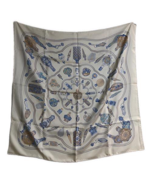 HERMES（エルメス）HERMES (エルメス) カレ90 pourvu qu'on ait l'ivresse アイボリーの古着・服飾アイテム