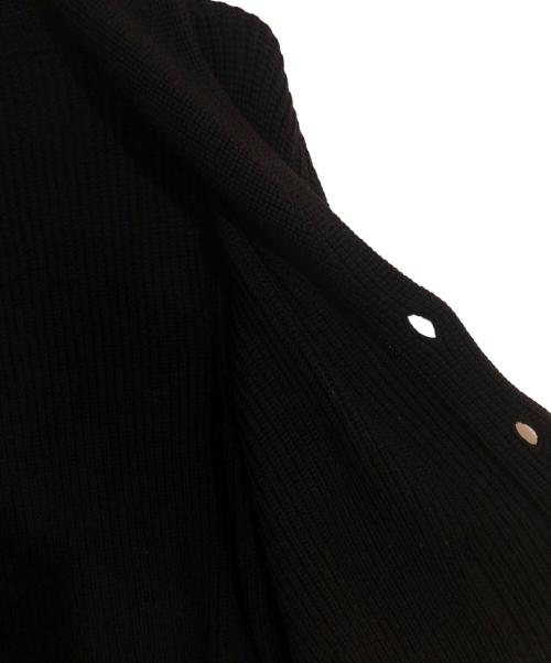 Drumohr（ドルモア）Drumohr (ドルモア) ショールカラーメルノウールニットカーディガン ブラック サイズ:Ｌの古着・服飾アイテム