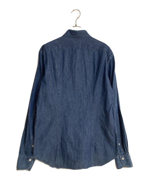 giannetto（ジャンネット）giannetto (ジャンネット) デニムカッタウェイシャツ インディゴ サイズ:Lの古着・服飾アイテム