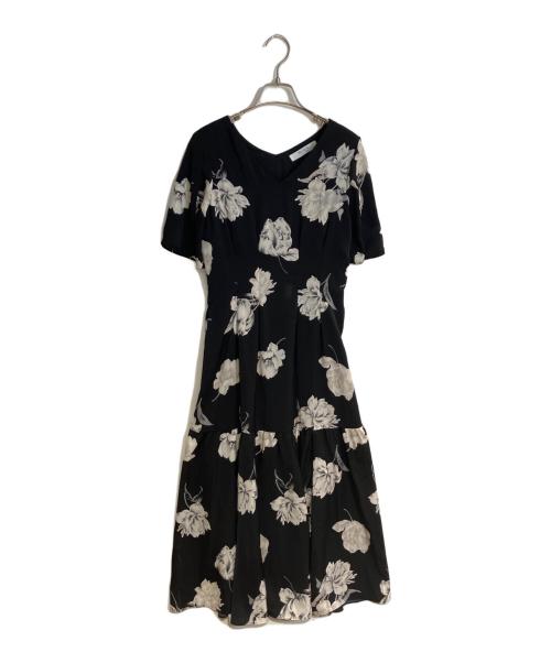 HER LIP TO（ハーリップトゥ）HER LIP TO (ハーリップトゥ) Monochrome Peony Satin Dress ブラック サイズ:Sの古着・服飾アイテム