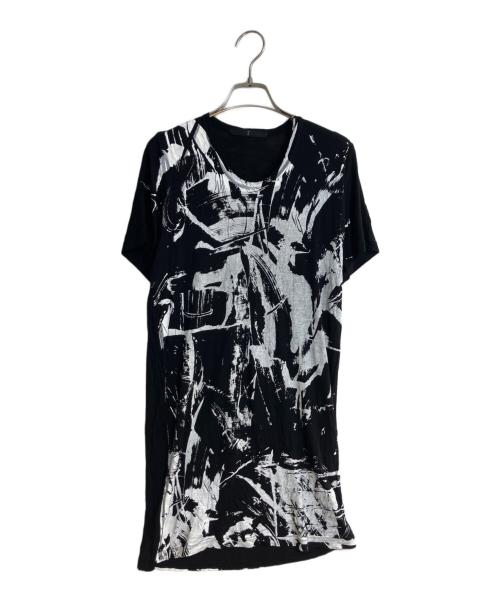JULIUS（ユリウス）JULIUS (ユリウス) LHP (エルエイチピー) フルプリントレーヨンシルクジャージーカットソー ブラック サイズ:1の古着・服飾アイテム