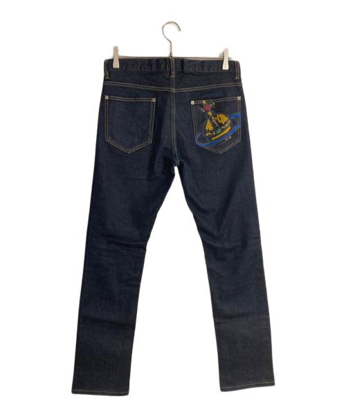 Vivienne Westwood man（ヴィヴィアン ウェストウッド マン）Vivienne Westwood man (ヴィヴィアン ウェストウッド マン) オーブペイント スキニーデニム インディゴ サイズ:46の古着・服飾アイテム