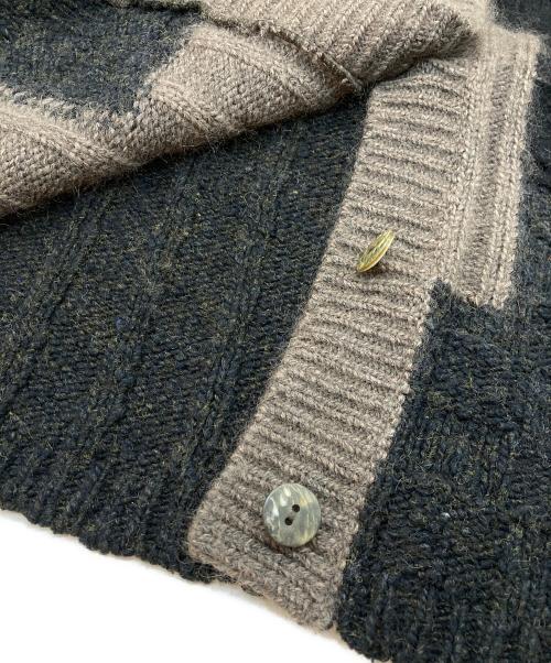 FUGA FUGA（フーガフーガ）FUGA FUGA (フーガフーガ) パッチワークニットベスト ブラウン サイズ:Fの古着・服飾アイテム