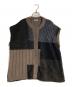 FUGA FUGA（フーガフーガ）の古着「パッチワークニットベスト」｜ブラウン