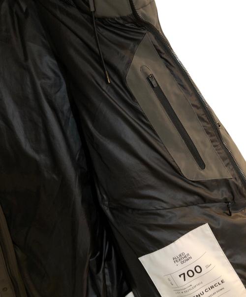 BEAUTY&YOUTH（ビューティーアンドユース）BEAUTY&YOUTH (ビューティーアンドユース) 小松マテーレリラックスフードダウンジャケット グレー サイズ:Ｍの古着・服飾アイテム