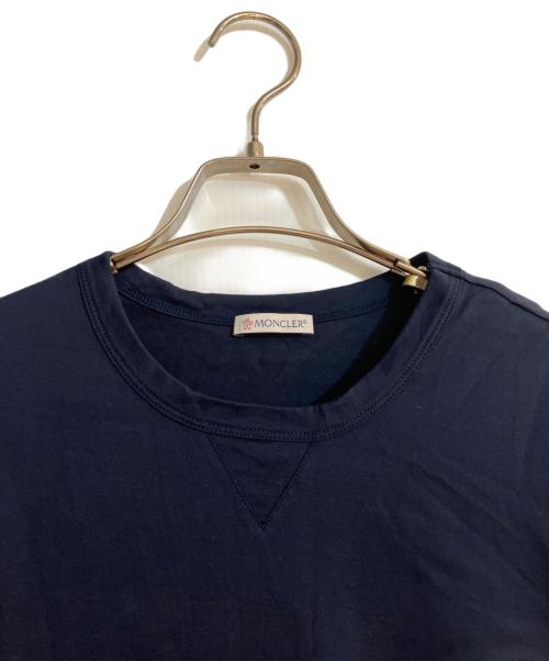 MONCLER（モンクレール）MONCLER (モンクレール) ワッペンロゴTシャツ ネイビー サイズ:Mの古着・服飾アイテム