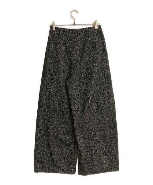 Curensology（カレンソロジー）Curensology (カレンソロジー) ネップヘリンボンパンツ グレー サイズ:38 未使用品の古着・服飾アイテム