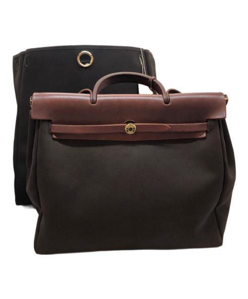 HERMES（エルメス）HERMES (エルメス) エールバッグMM ブラウンの古着・服飾アイテム