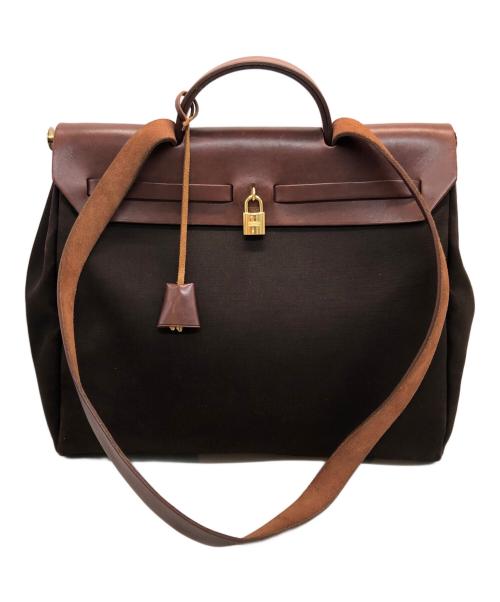 HERMES（エルメス）HERMES (エルメス) エールバッグMM ブラウンの古着・服飾アイテム