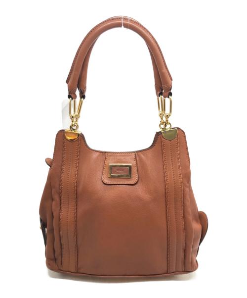 Chloe（クロエ）Chloe (クロエ) イレーヌハンドバッグ ブラウンの古着・服飾アイテム