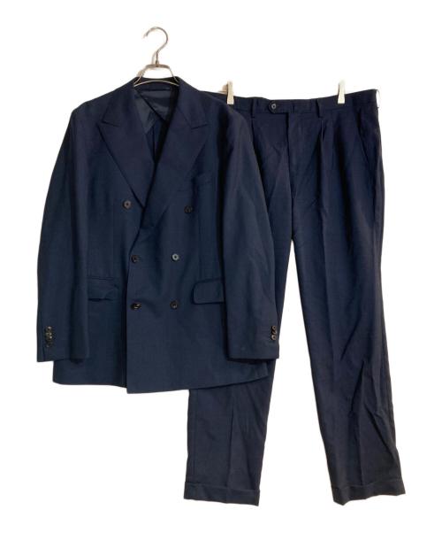 UNIVERSAL LANGUAGE（ユニバーサルランゲージ）UNIVERSAL LANGUAGE (ユニバーサルランゲージ) ダブルセットアップスーツ ネイビー サイズ:4Dの古着・服飾アイテム