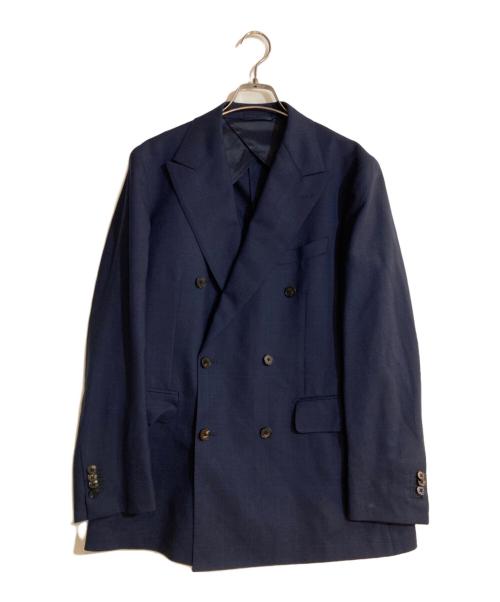 UNIVERSAL LANGUAGE（ユニバーサルランゲージ）UNIVERSAL LANGUAGE (ユニバーサルランゲージ) ダブルセットアップスーツ ネイビー サイズ:4Dの古着・服飾アイテム