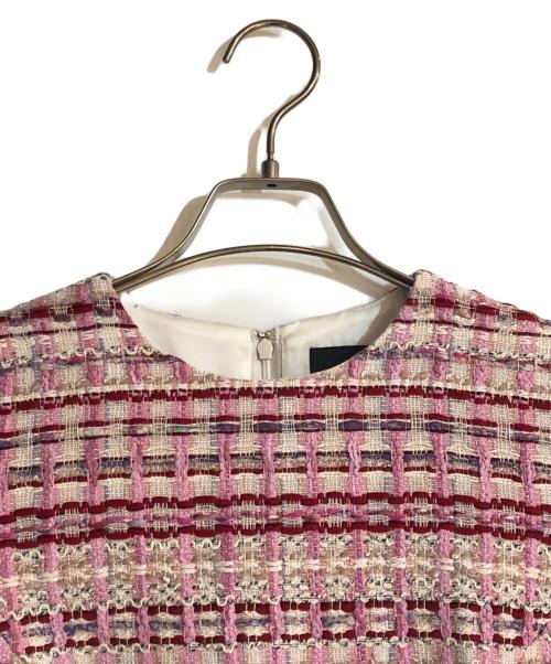 EmiriaWiz（エミリアウィズ）EmiriaWiz (エミリアウィズ) バイカラーマリアケントツイードワンピース ピンク サイズ:S 未使用品の古着・服飾アイテム