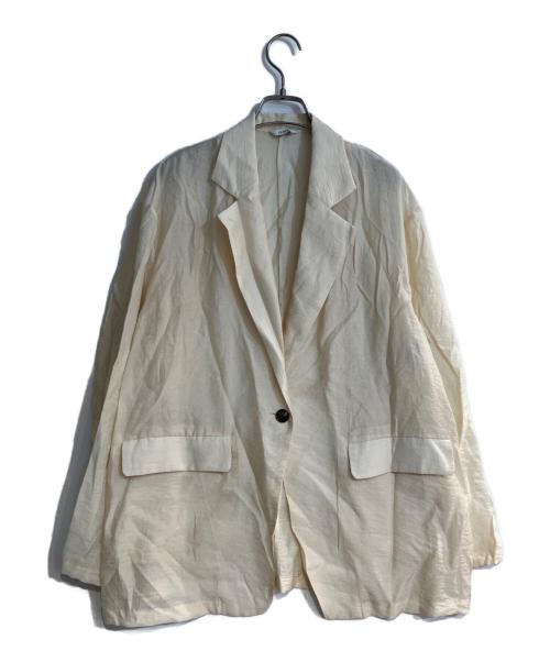 CLANE（クラネ）CLANE (クラネ) SHEER TAILORED SHIRT/シアー テーラード シャツ ベージュ サイズ:1の古着・服飾アイテム