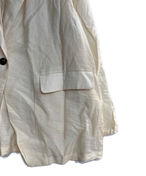 CLANE（クラネ）CLANE (クラネ) SHEER TAILORED SHIRT/シアー テーラード シャツ ベージュ サイズ:1の古着・服飾アイテム