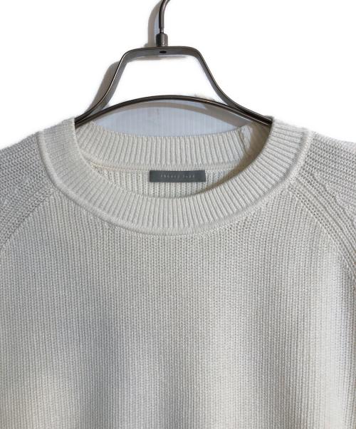 theory luxe（セオリーリュクス）theory luxe (セオリーリュクス) TYLON BONDS ショルダーレースニット アイボリー サイズ:Lの古着・服飾アイテム