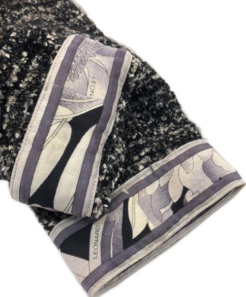 LEONARD（レオナール）LEONARD (レオナール) ツイードジャケット ブラック サイズ:XLの古着・服飾アイテム