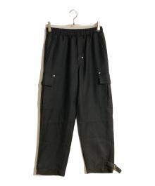 J.W.ANDERSON（ジェイダブリューアンダーソン）の古着「TAPERED CARGO TROUSERS/テーパードカーゴトラウザーズ」｜ブラック