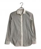 CELINEセリーヌ）の古着「フィービー期ストライプシャツ」｜グレー×ホワイト