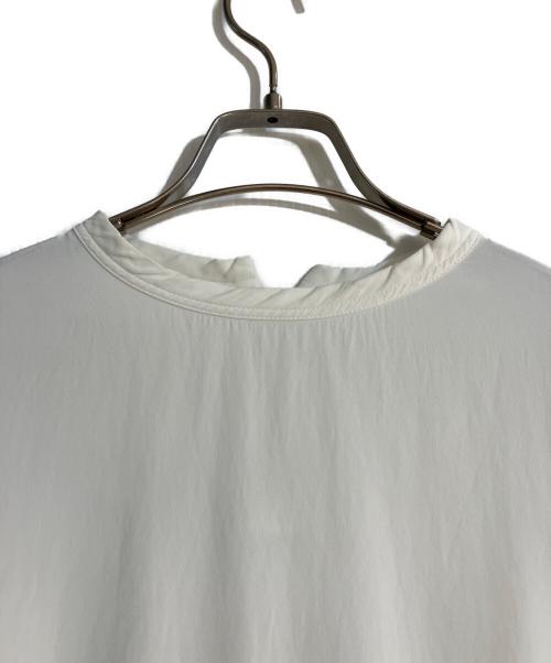 CELINE（セリーヌ）CELINE (セリーヌ) サイドスリットドロップショルダーブラウス ホワイト サイズ:Mの古着・服飾アイテム