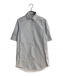 CELINE（セリーヌ）の古着「フロッキードットシャツ」｜ブルー