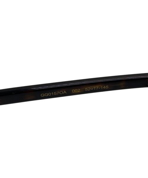 GUCCI（グッチ）GUCCI (グッチ) 伊達眼鏡 ブラウン サイズ:52□17の古着・服飾アイテム