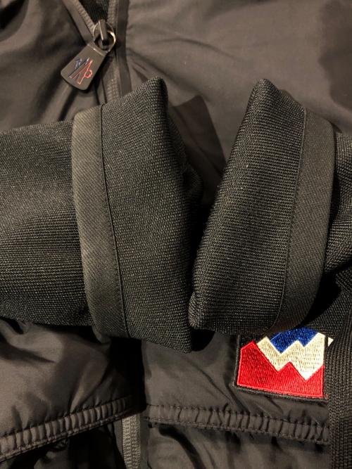 MONCLER GRENOBLE（モンクレール グルノーブル）MONCLER GRENOBLE (モンクレール グルノーブル) CARDIGAN TRICOT ダウンジャケット ブラック サイズ:XLの古着・服飾アイテム