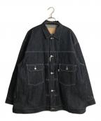 Graphpaperグラフペーパー）の古着「SelvageDenimJacket-RIGID/スリーブデニムジャケットリジッド」｜インディゴ