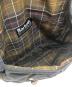 中古・古着 Barbour (バブアー) Tarras ワックス レザー トリム ショルダーバッグ ネイビー：20000円