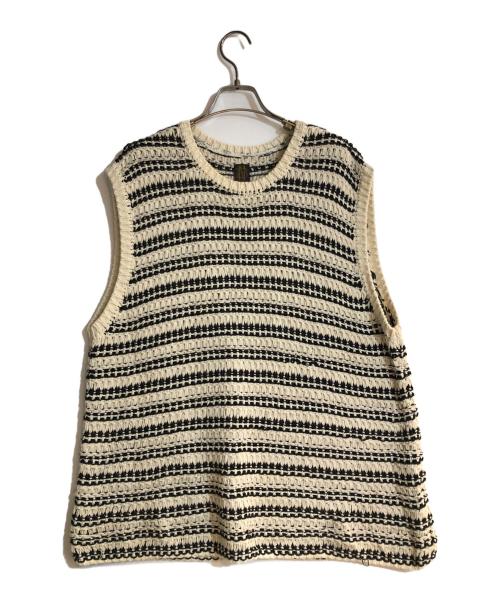 BATONER（バトナ―）BATONER (バトナ―) ローゲージニットベスト ホワイト サイズ:3の古着・服飾アイテム