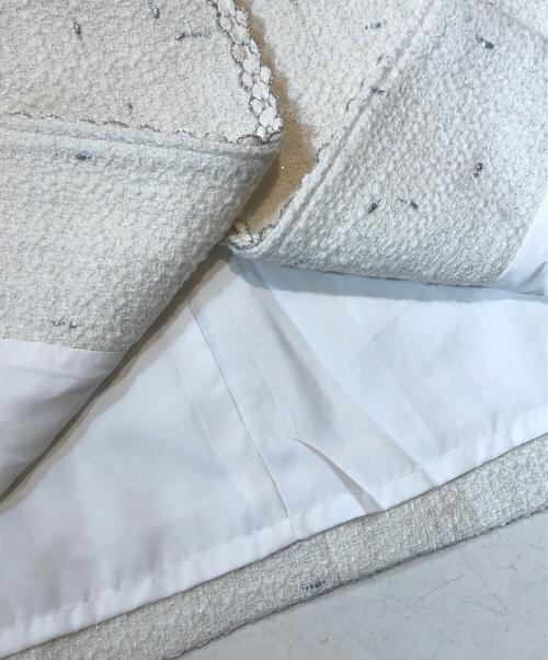 ANAYI（アナイ）ANAYI (アナイ) ラメスラブツイードジレワンピース ホワイト サイズ:38の古着・服飾アイテム