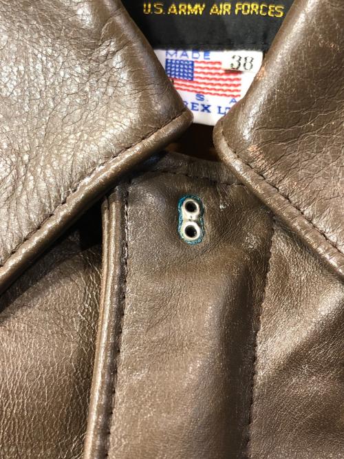 AVIREX（アヴィレックス）AVIREX (アヴィレックス) A-2フライトレザージャケット ブラウン サイズ:38の古着・服飾アイテム