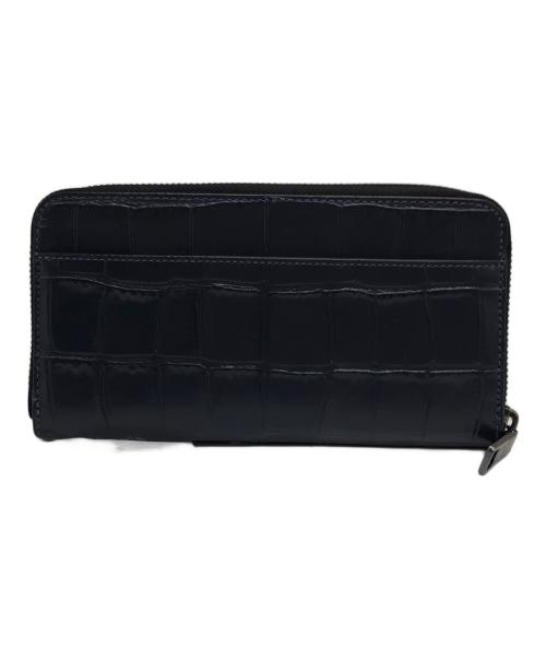 COACH（コーチ）COACH (コーチ) ラウンドファスナー財布 ネイビーの古着・服飾アイテム