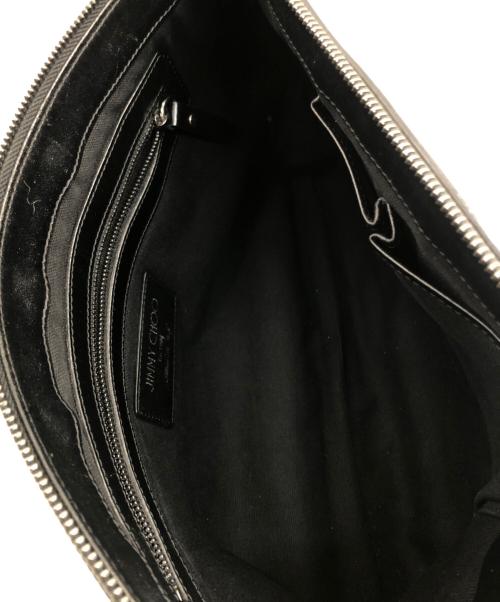 JIMMY CHOO（ジミーチュウ）JIMMY CHOO (ジミーチュウ) スタースタッズクラッチバッグ ブラックの古着・服飾アイテム