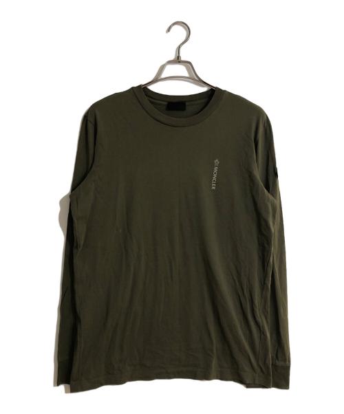MONCLER（モンクレール）MONCLER (モンクレール) MAGLIA MANICA LUNGA Tシャツ/マリアマニカルンガティーシャツ グリーン サイズ:Lの古着・服飾アイテム